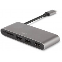 USB-концентратор Moshi Multimedia Adapter USB-C 99MO084213 (Grey)