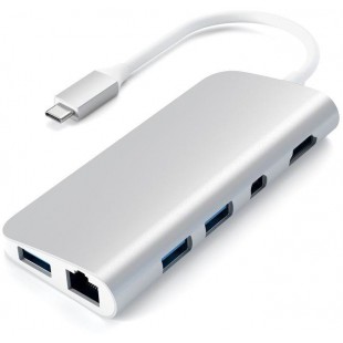 USB-концентратор Satechi Aluminum Type-C Multimedia Adapter ST-TCMM8PAS (Silver) оптом