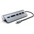USB-концентратор Satechi Aluminum USB 3.0 Hub & Card Reader ST-TCHCRM (Space Gray) оптом