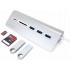 USB-концентратор Satechi Aluminum USB 3.0 Hub & Card Reader ST-TCHCRS (Silver) оптом