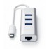 USB-концентратор Satechi Aluminum USB 3.0 Hub & Ethernet ST-TC2N1USB31AS (Silver) оптом