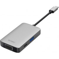USB-концентратор Wiwu Alpha 5-in-1 513HVP (Silver)