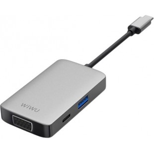 USB-концентратор Wiwu Alpha 5-in-1 513HVP (Silver) оптом