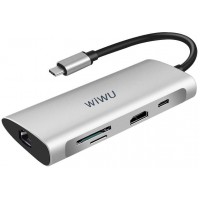 USB-концентратор Wiwu Alpha 831HRT (Silver)