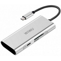USB-концентратор Wiwu Apollo A631ST USB-C (Silver)