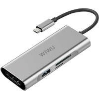 USB-концентратор Wiwu Apollo A731 USB-C (Grey)