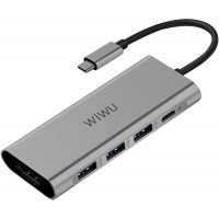 USB-концентратор Wiwu Apollo USB-C A531H (Grey)
