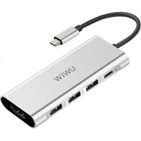 USB-концентратор Wiwu Apollo USB-C A531H (Silver)