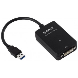Видеоадаптер Orico USB-DVI DU3D (Black) оптом