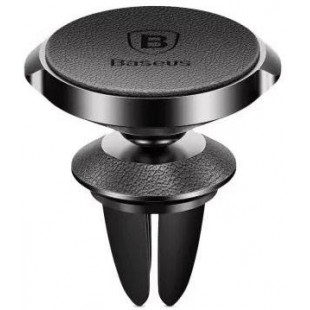 Автомобильный магнитный держатель Baseus Small Ear Series Magnetic Suction Bracket SUER-E01 (Leather Black) оптом