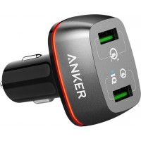Автомобильное зарядное устройство Anker PowerDrive+ 2 Offline Packaging V3 A2224H11 (Black)