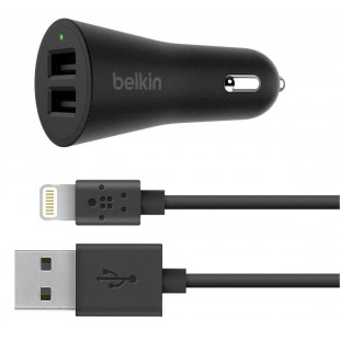 Автомобильное зарядное устройство Belkin BoostUp 2-Port Car Charger F8J221bt04-BLK (Black) оптом