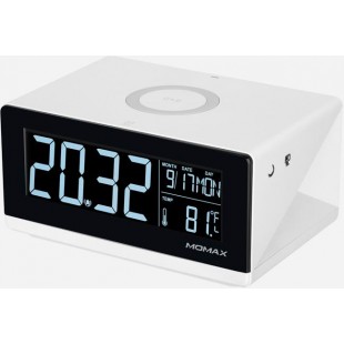Беспроводное зарядное устройство с часами Momax Q.Clock QC1 (White) оптом