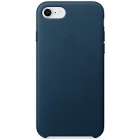 Чехол Apple Leather Case (MQHF2ZM/A) для iPhone 7/8 (Cosmos Blue)