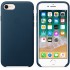 Чехол Apple Leather Case (MQHF2ZM/A) для iPhone 7/8 (Cosmos Blue) оптом