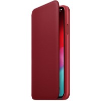 Чехол Apple Leather Folio (MRX32ZM/A) для iPhone Xs Max (PRODUCT RED)