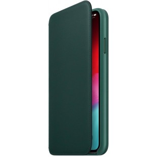 Чехол Apple Leather Folio (MRX42ZM/A) для iPhone Xs Max (Forest Green) оптом
