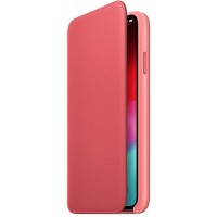Чехол Apple Leather Folio (MRX62ZM/A) для iPhone Xs Max (Peony Pink)
