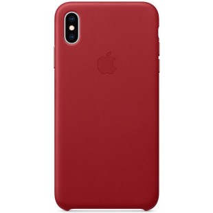 Чехол Apple Leather (MRWQ2ZM/A) для iPhone Xs Max (PRODUCT RED) оптом
