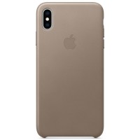Чехол Apple Leather (MRWR2ZM/A) для iPhone Xs Max (Taupe)