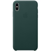 Чехол Apple Leather (MTEV2ZM/A) для iPhone Xs Max (Forest Green)