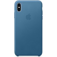 Чехол Apple Leather (MTEW2ZM/A) для iPhone Xs Max (Cape Cold Blue)