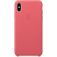 Чехол Apple Leather (MTEX2ZM/A) для iPhone Xs Max (Peony Pink)