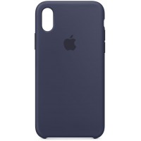 Чехол Apple Silicone Case (MQT32ZM/A) для Apple iPhone X (Midnight Blue)