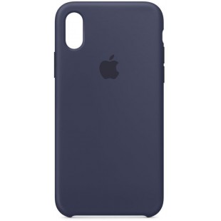 Чехол Apple Silicone Case (MQT32ZM/A) для Apple iPhone X (Midnight Blue) оптом