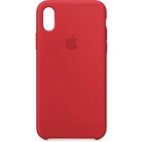 Чехол Apple Silicone Case (MQT52ZM/A) для iPhone X (Red)