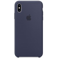 Чехол Apple Silicone (MRWG2ZM/A) для iPhone Xs Max (Midnight Blue)