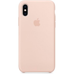 Чехол Apple Silicone (MTF82ZM/A) для iPhone Xs (Pink Sand) оптом