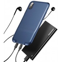 Чехол Baseus Audio (WIAPIPHX-VI15) для Apple iPhone X (Dark Blue)
