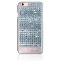 Чехол Bling My Thing Extravaganza Silver case with SWAROVSKI (ip6-ev-svp-aqu) для iPhone 6 (Pure Aquamarine)