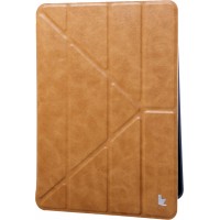Чехол Jisoncase PU Leather (JS-IPD-02M20) для iPad 9.7 2017/18 + Air 2 (Brown)