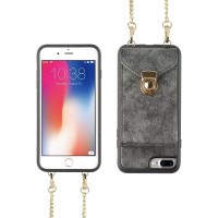 Чехол-карман ZVEdeng для iPhone 7 Plus / 8 Plus (Grey)