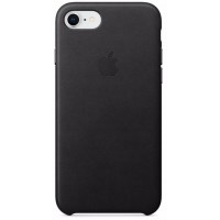 Чехол-накладка Apple Leather Case (MQH92ZM/A) для iPhone 7/8 (Black)
