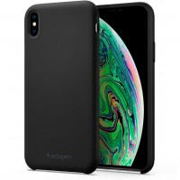 Чехол Spigen Silicone Fit (065CS25653) для iPhone XS Max (Black)