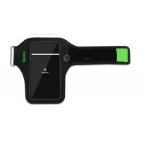 Чехол спортивный Baseus Flexible Wristband (CWYD-A06) для смартфонов 5" (Black/Green)
