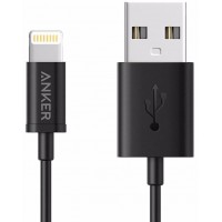 Дата-кабель для iPod, iPhone, iPad Anker Powerline 0.9m USB-Lightning A7101H12 (Black)