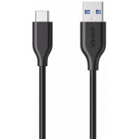 Кабель Anker Powerline 0.9 м (A8163H11) USB-C to USB 3.0 (Black)