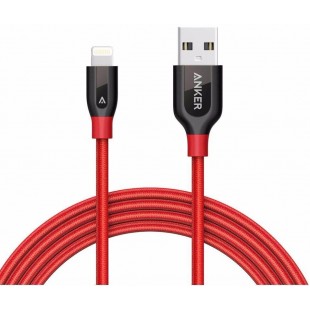 Кабель Anker PowerLine+ Lightning to USB Cable 1.8m A8122H91 (Red) оптом