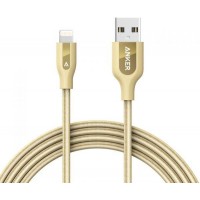 Кабель Anker PowerLine+ Lightning to USB Cable 1.8m A8122HB1 (Gold)