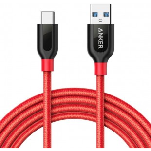 Кабель Anker Powerline+ USB-C/USB 3.0 1.8 м A8169091 (Red) оптом