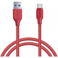 Кабель Aukey Braided Nylon (CB-AC1) USB-C to USB-A 3.1 1.2m (Red)