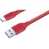 Кабель Aukey Braided Nylon (CB-AC1) USB-C to USB-A 3.1 1.2m (Red) оптом