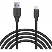Кабель Aukey Braided Nylon (CB-AC2) USB-C to USB-A 3.1 (Black)