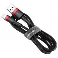 Кабель Baseus Cafule (CALKLF-C19) USB/Lightning 2m (Red/Black)