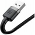 Кабель Baseus Cafule (CALKLF-CG1) USB/Lightning 2m (Grey/Black) оптом