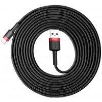 Кабель Baseus Cafule (CALKLF-R91) USB/Lightning 3m (Red/Black)